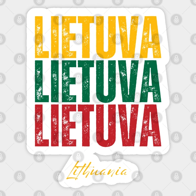 Lithuania flag, lithuanian flag Sticker by eka123
